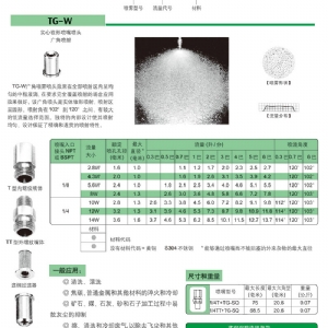 实心锥TG喷嘴